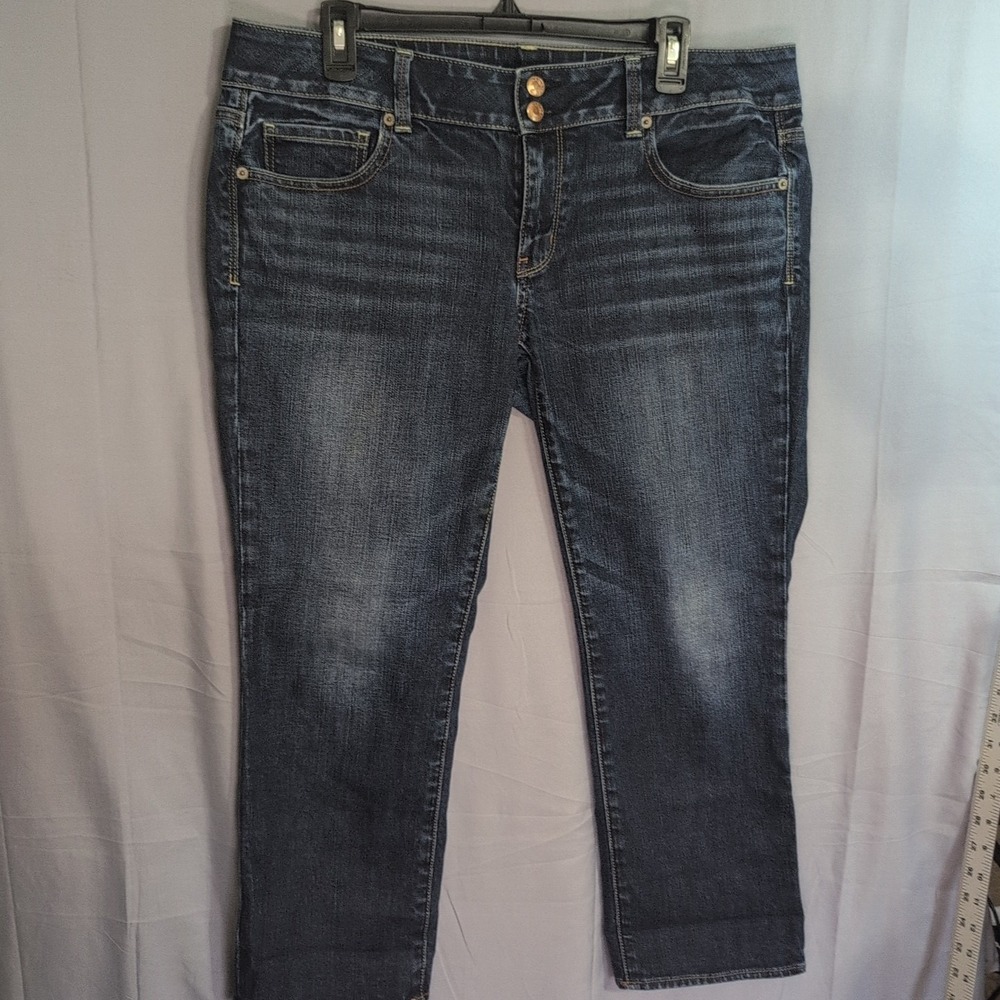 American Eagle The Artist Low-rise Women's Size 14 Dark Washed Jeans 26" Inseam